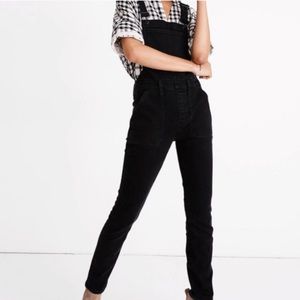 Madewell Black Overalls with zipper
